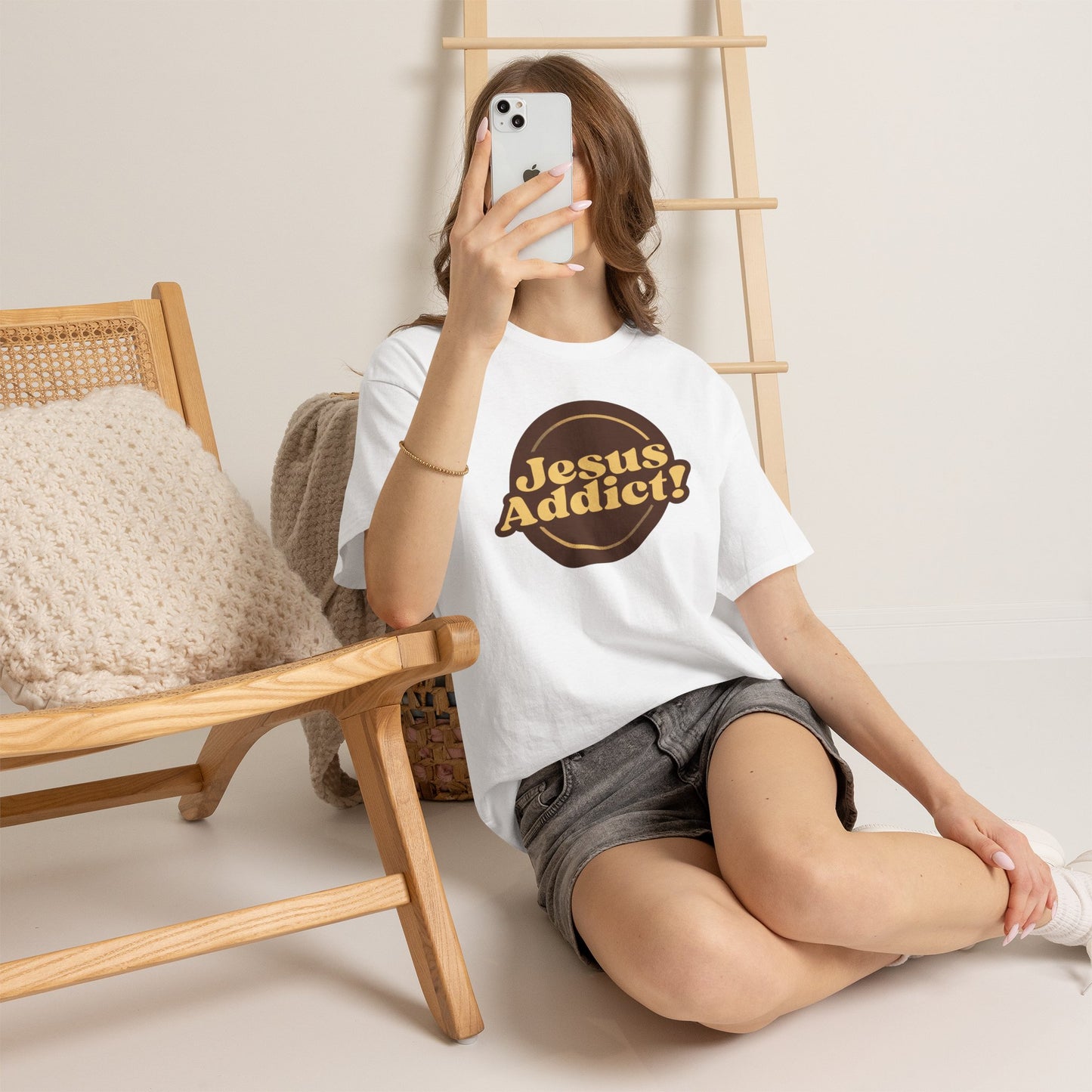 Jesus Addict - Christian Graphic Tee | Philippians 2:10
