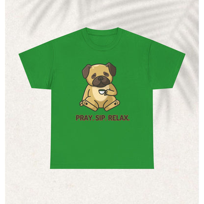 Pray Sip Relax - Christian Graphic Tee | 1 Thessalonians 5:17