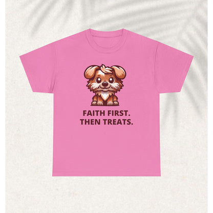 First Faith Then Fetch - Christian Graphic Tee | Hebrews 11:1