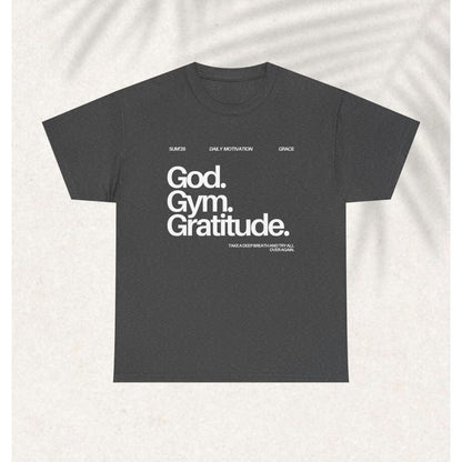 God gym gratitude T-shirt