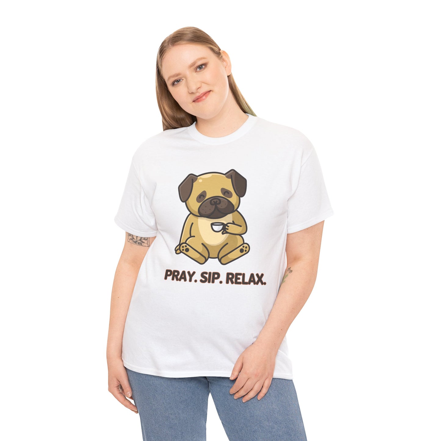 Pray Sip Relax - Christian Graphic Tee | 1 Thessalonians 5:17