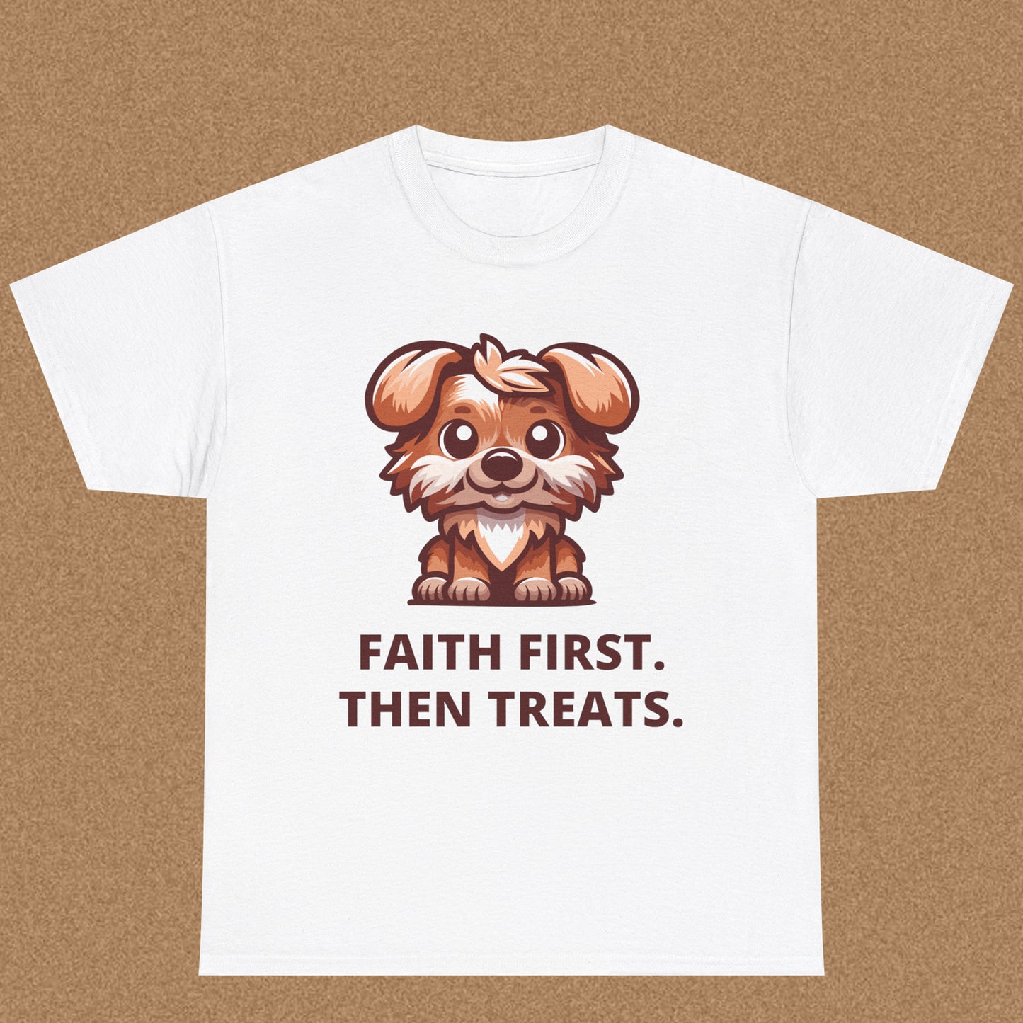 First Faith Then Fetch - Christian Graphic Tee | Hebrews 11:1