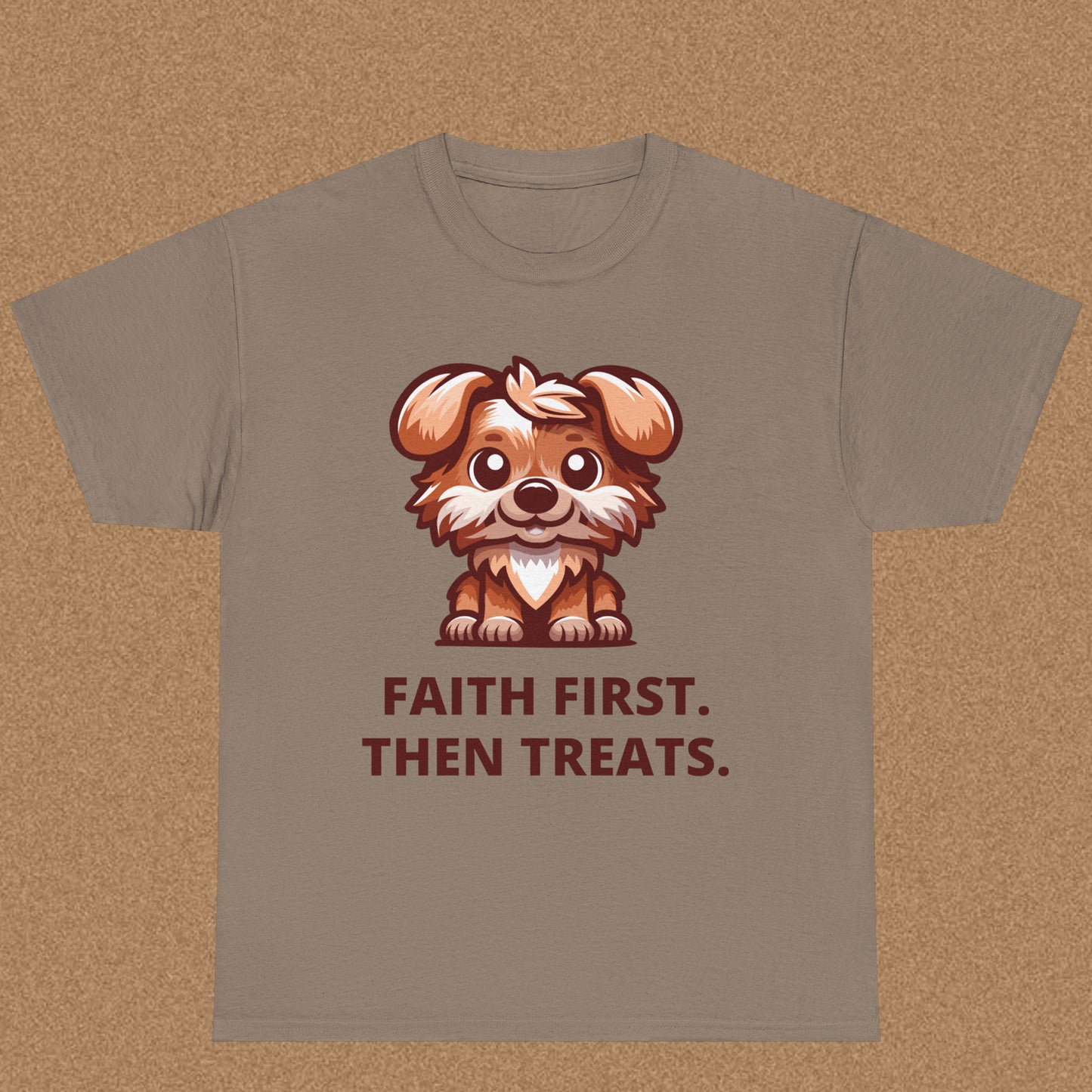 First Faith Then Fetch - Christian Graphic Tee | Hebrews 11:1