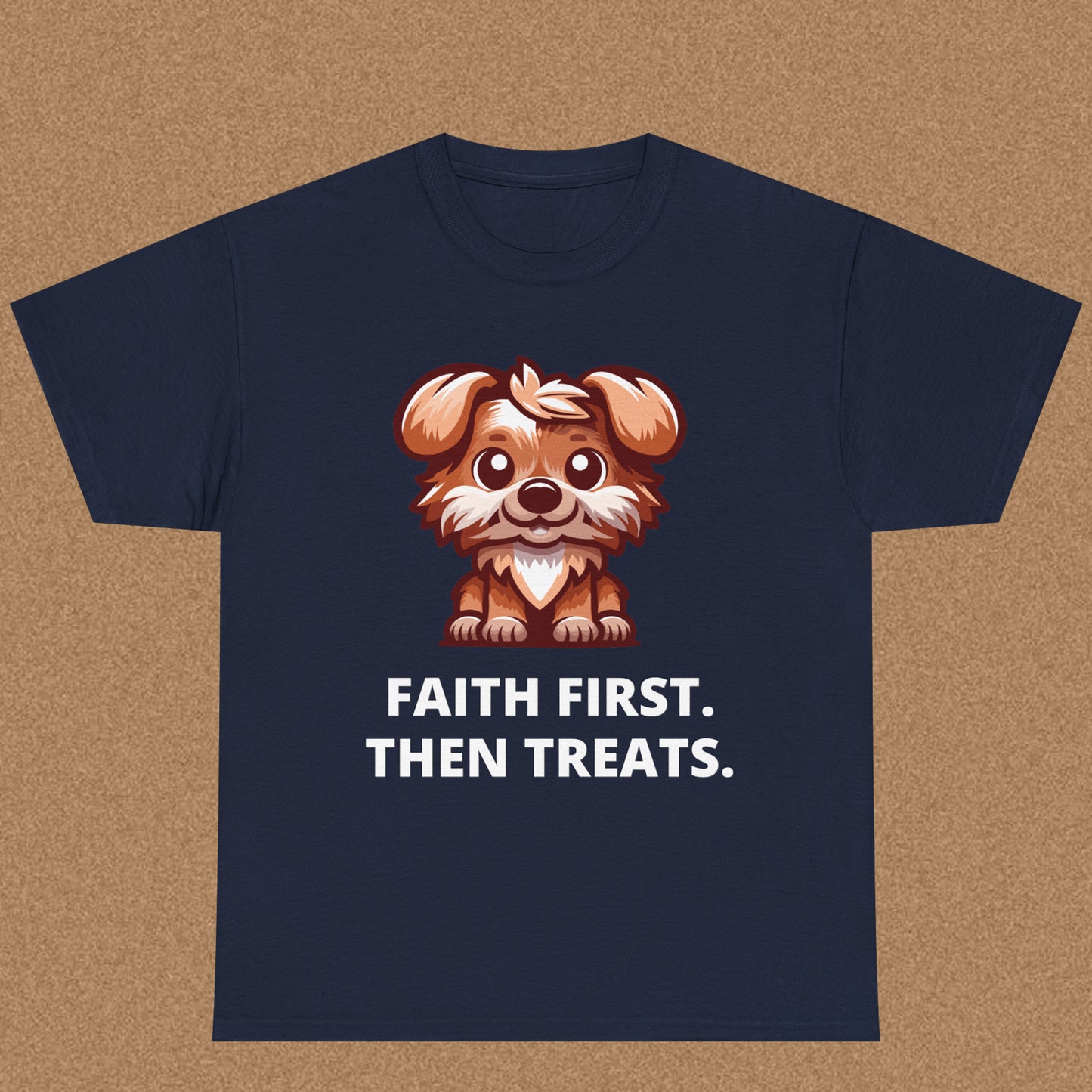 First Faith Then Fetch - Christian Graphic Tee | Hebrews 11:1