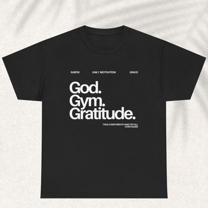 God gym gratitude T-shirt