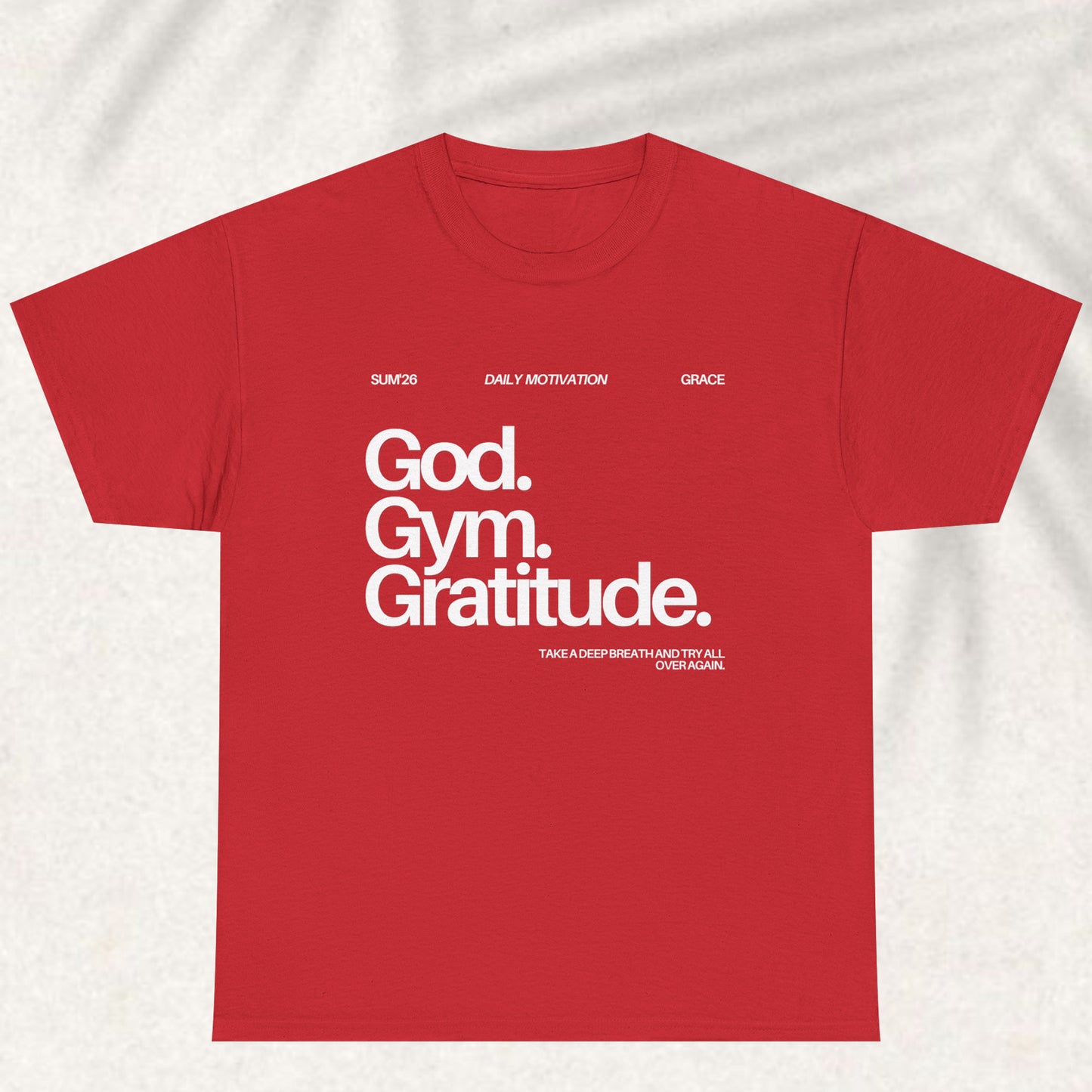 God gym gratitude T-shirt