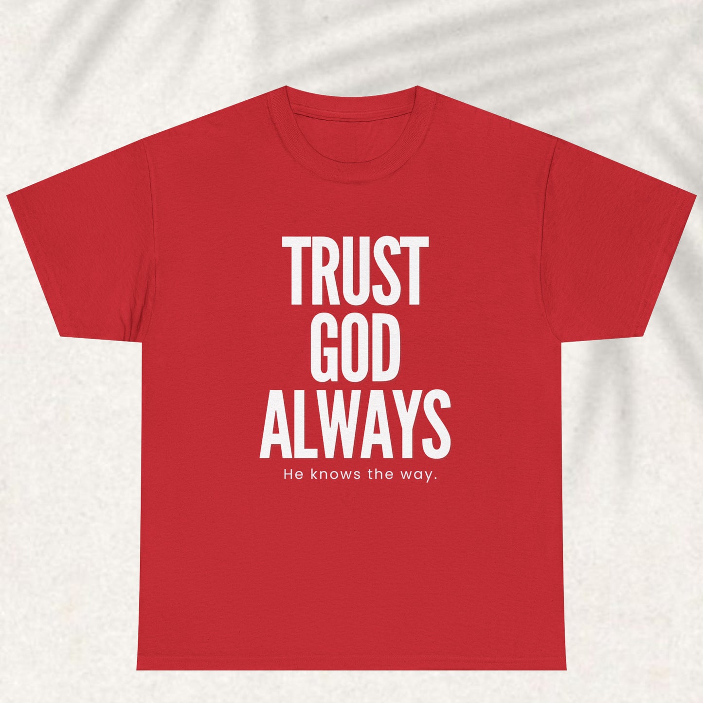 Trust God Always he knows the way T-shirt