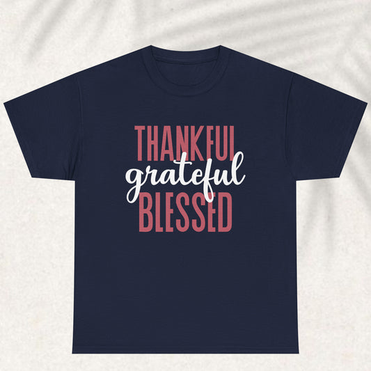 Thankful grateful blessed T-shirt