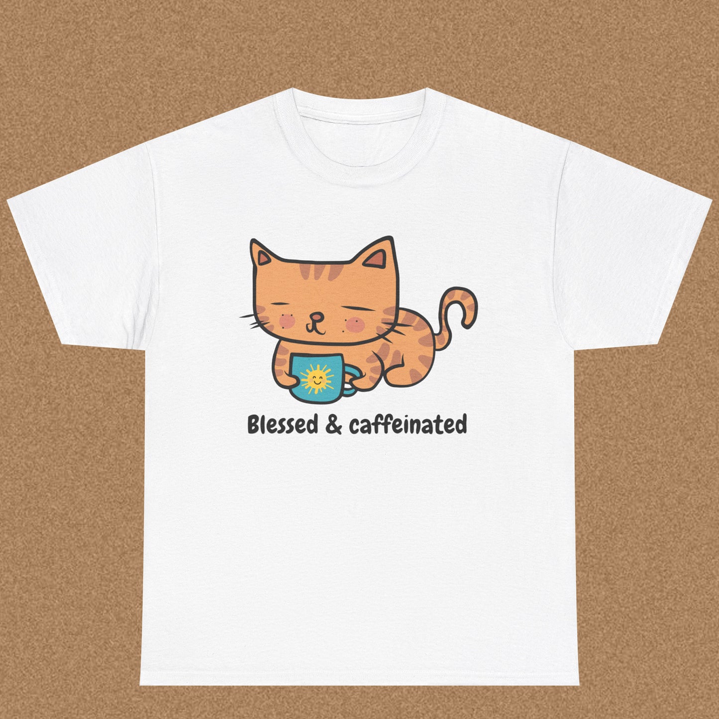 Blessed and Caffeinated - Christian Graphic Tee | Numbers 6:24-26