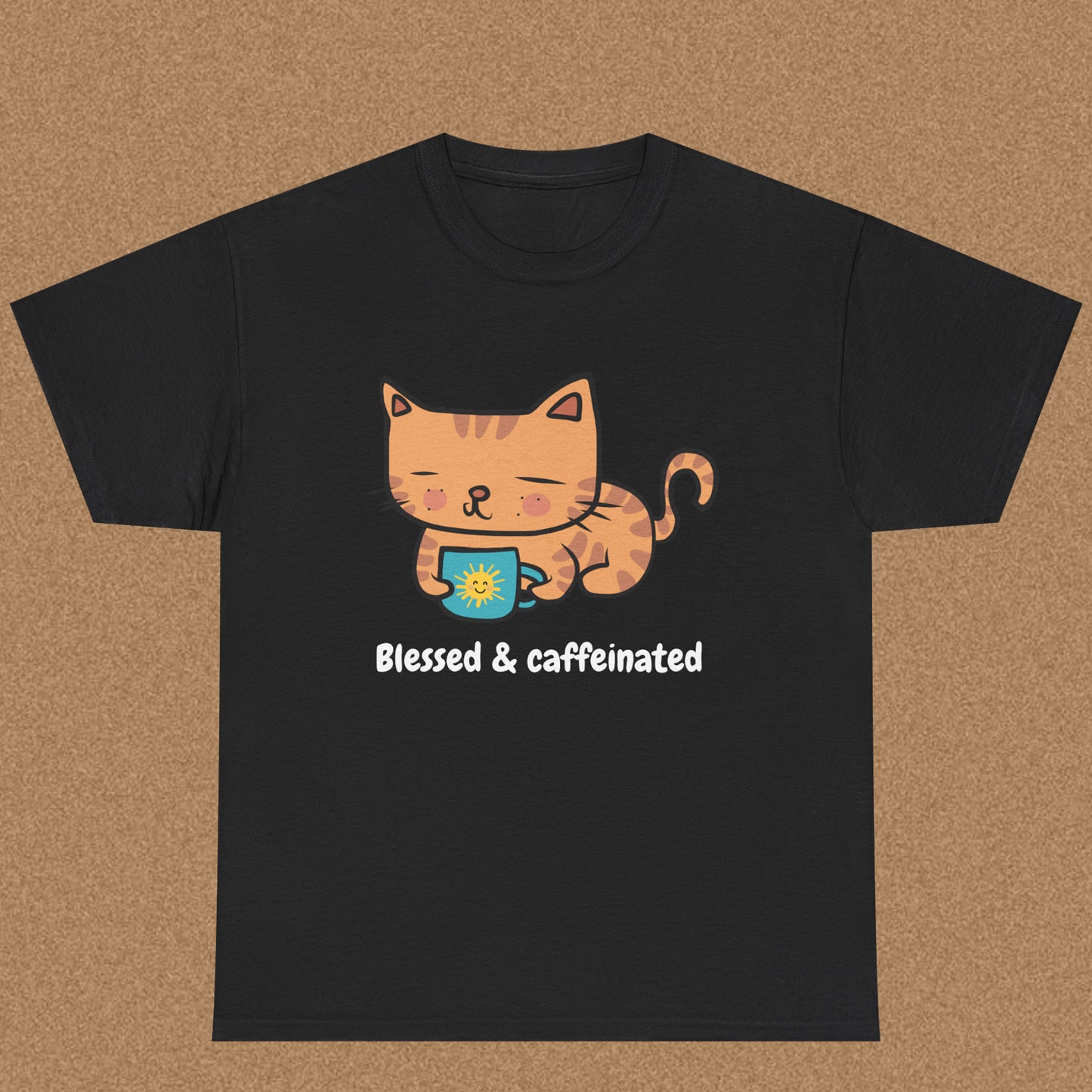 Blessed and Caffeinated - Christian Graphic Tee | Numbers 6:24-26
