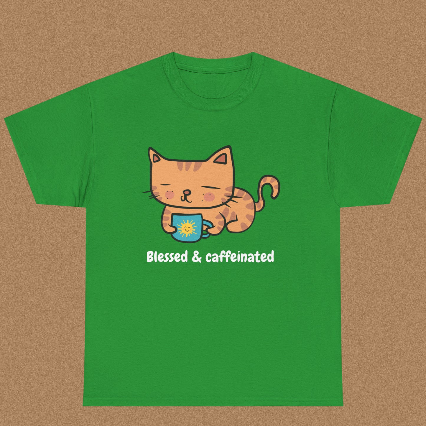 Blessed and Caffeinated - Christian Graphic Tee | Numbers 6:24-26