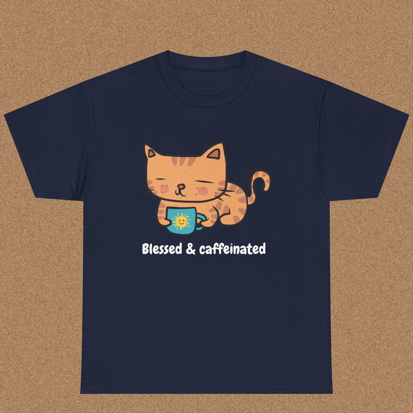 Blessed and Caffeinated - Christian Graphic Tee | Numbers 6:24-26