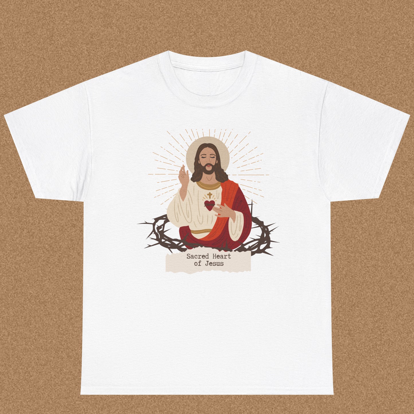 Sacred Heart of Jesus - Christian Graphic Tee | Philippians 2:10