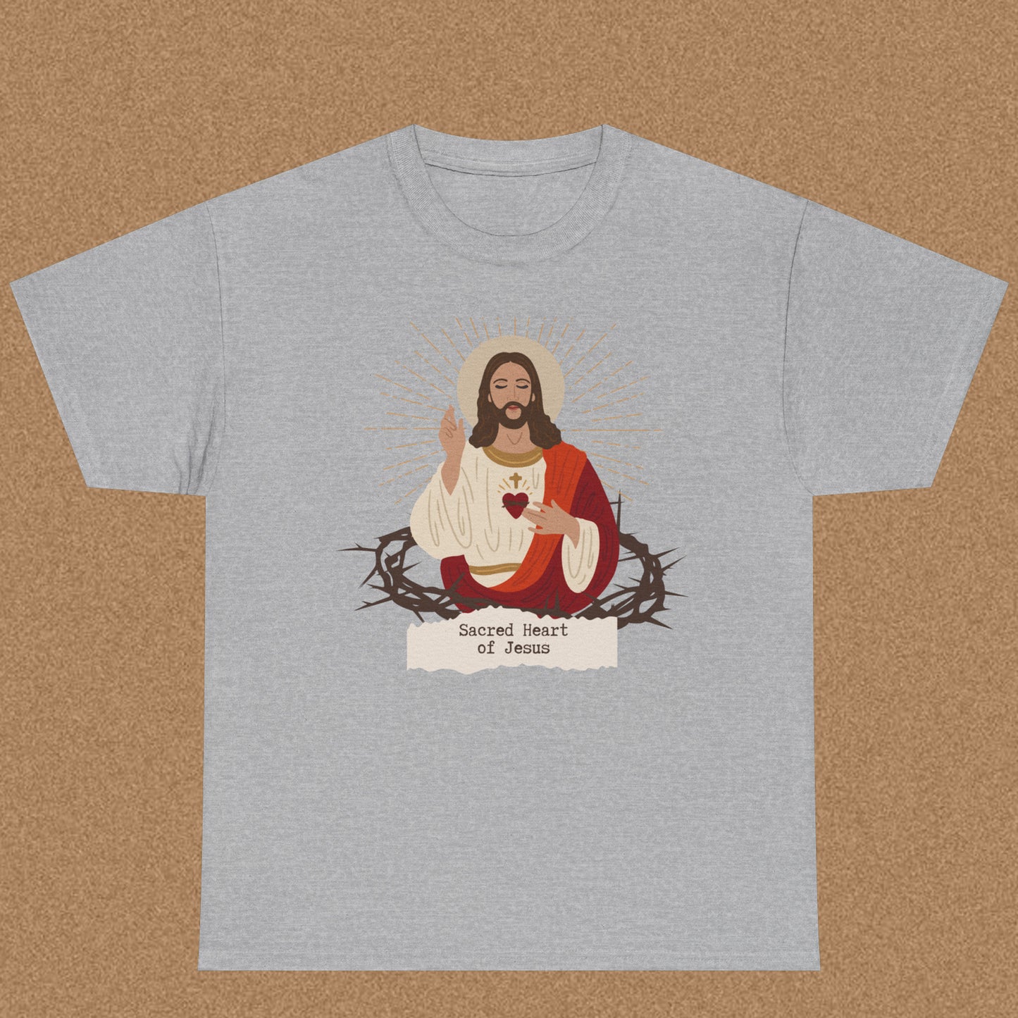 Sacred Heart of Jesus - Christian Graphic Tee | Philippians 2:10
