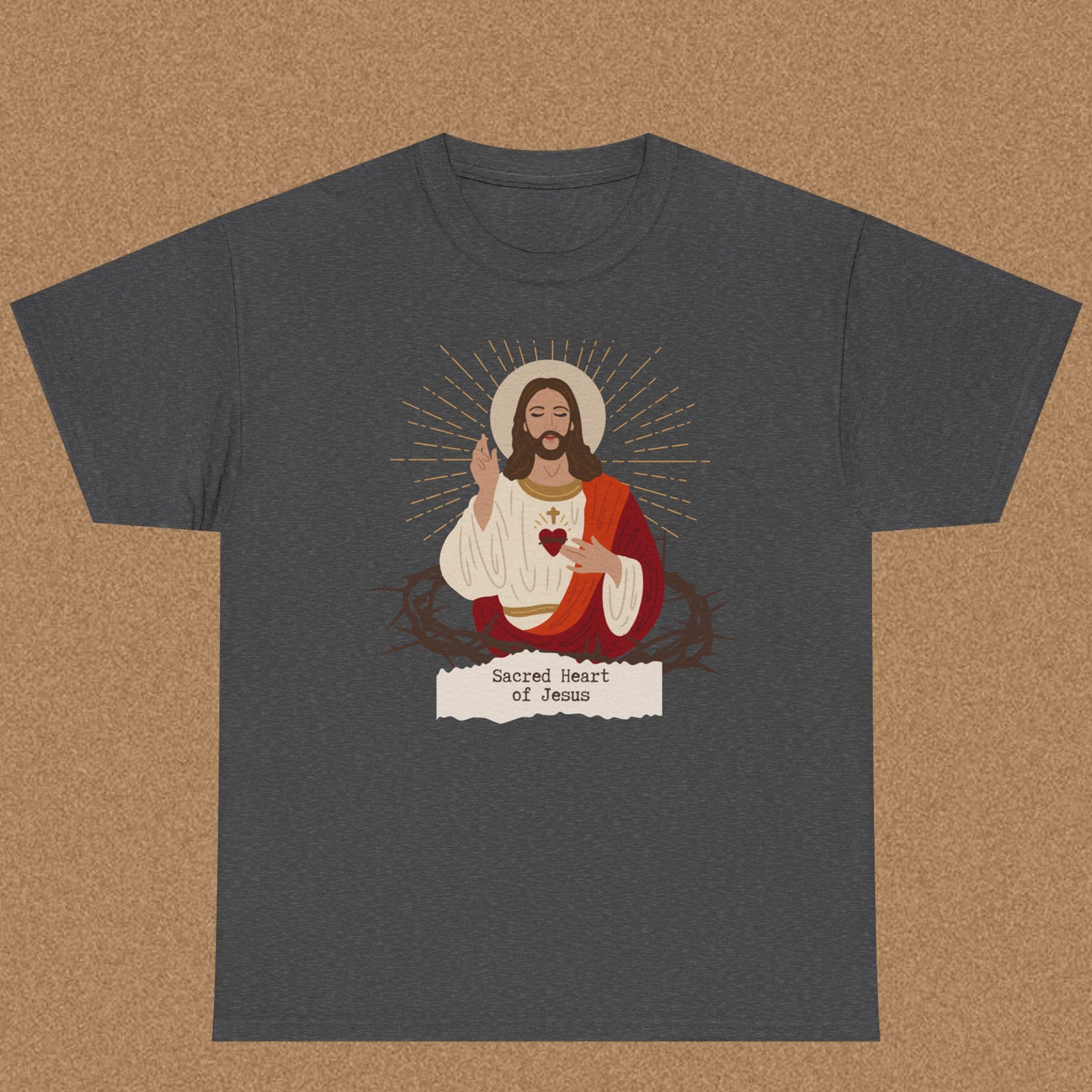 Sacred Heart of Jesus - Christian Graphic Tee | Philippians 2:10