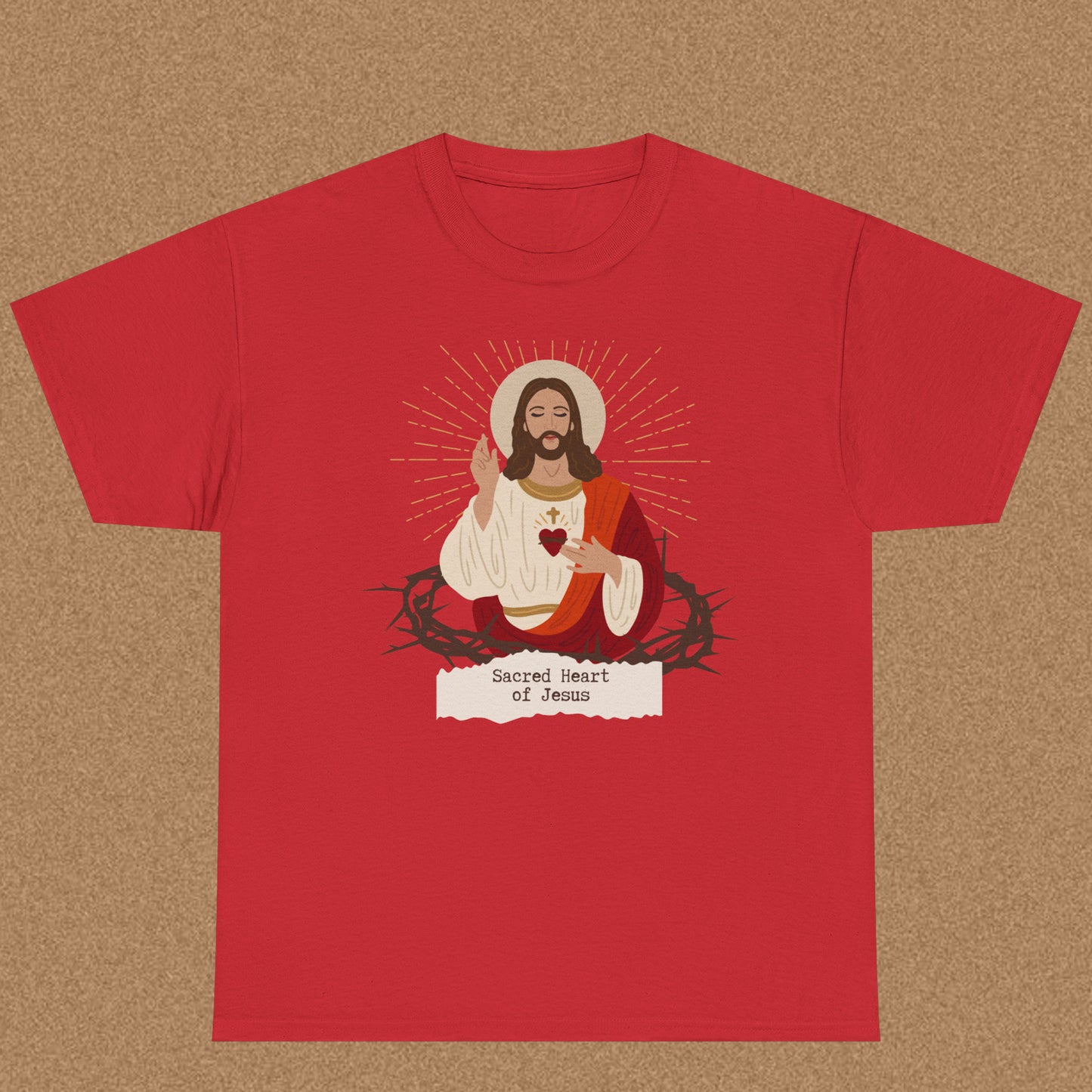 Sacred Heart of Jesus - Christian Graphic Tee | Philippians 2:10
