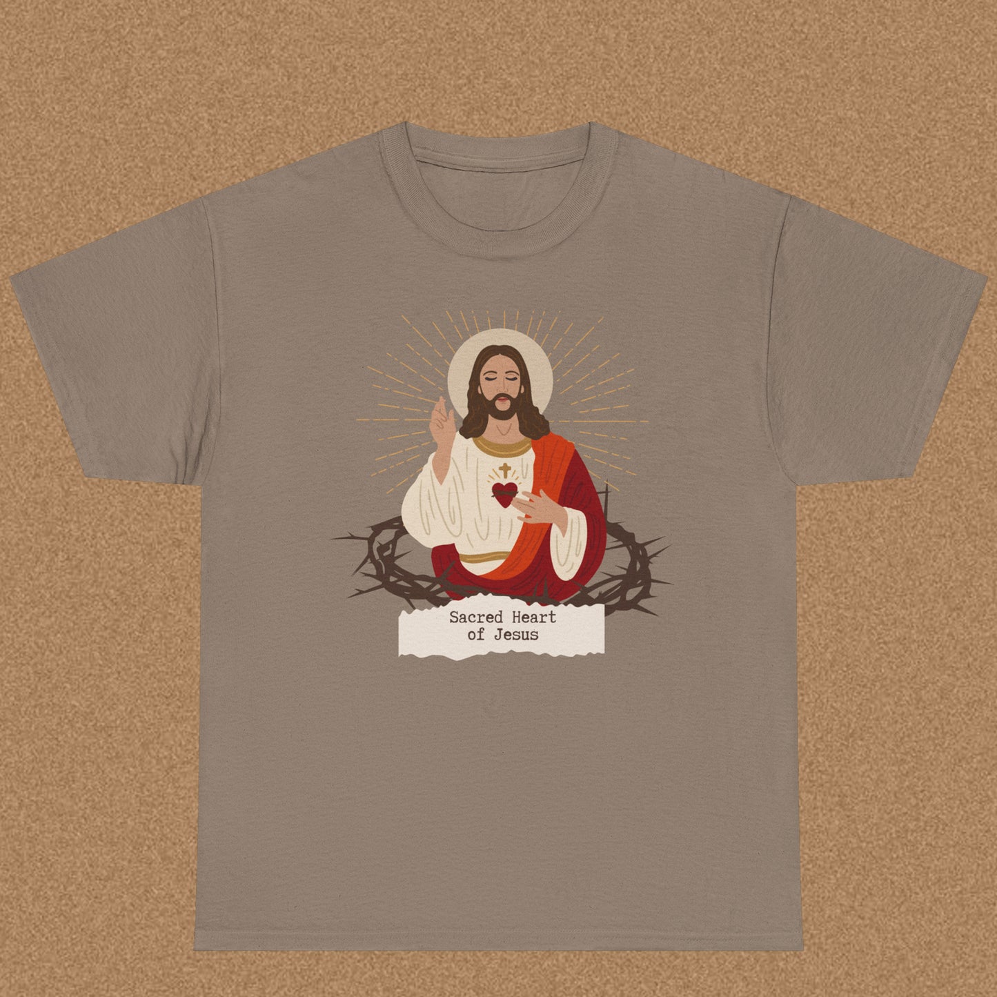 Sacred Heart of Jesus - Christian Graphic Tee | Philippians 2:10
