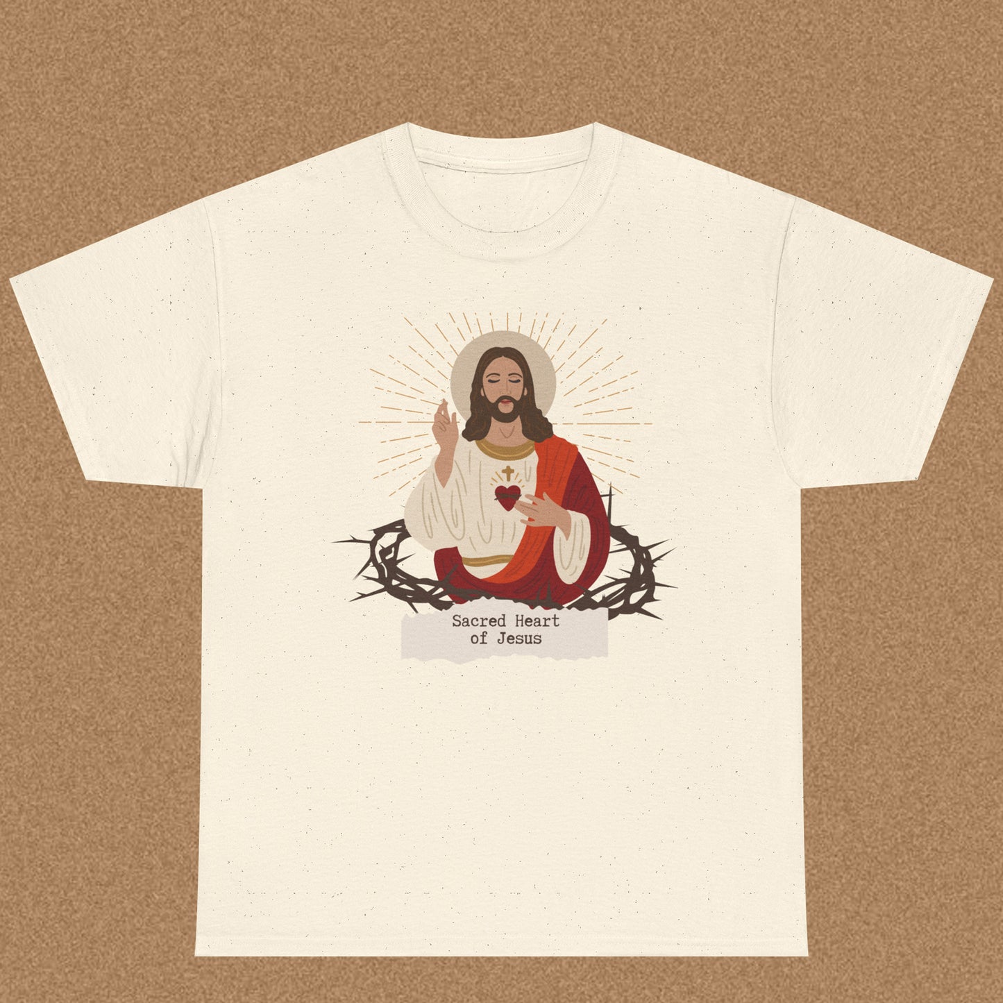 Sacred Heart of Jesus - Christian Graphic Tee | Philippians 2:10
