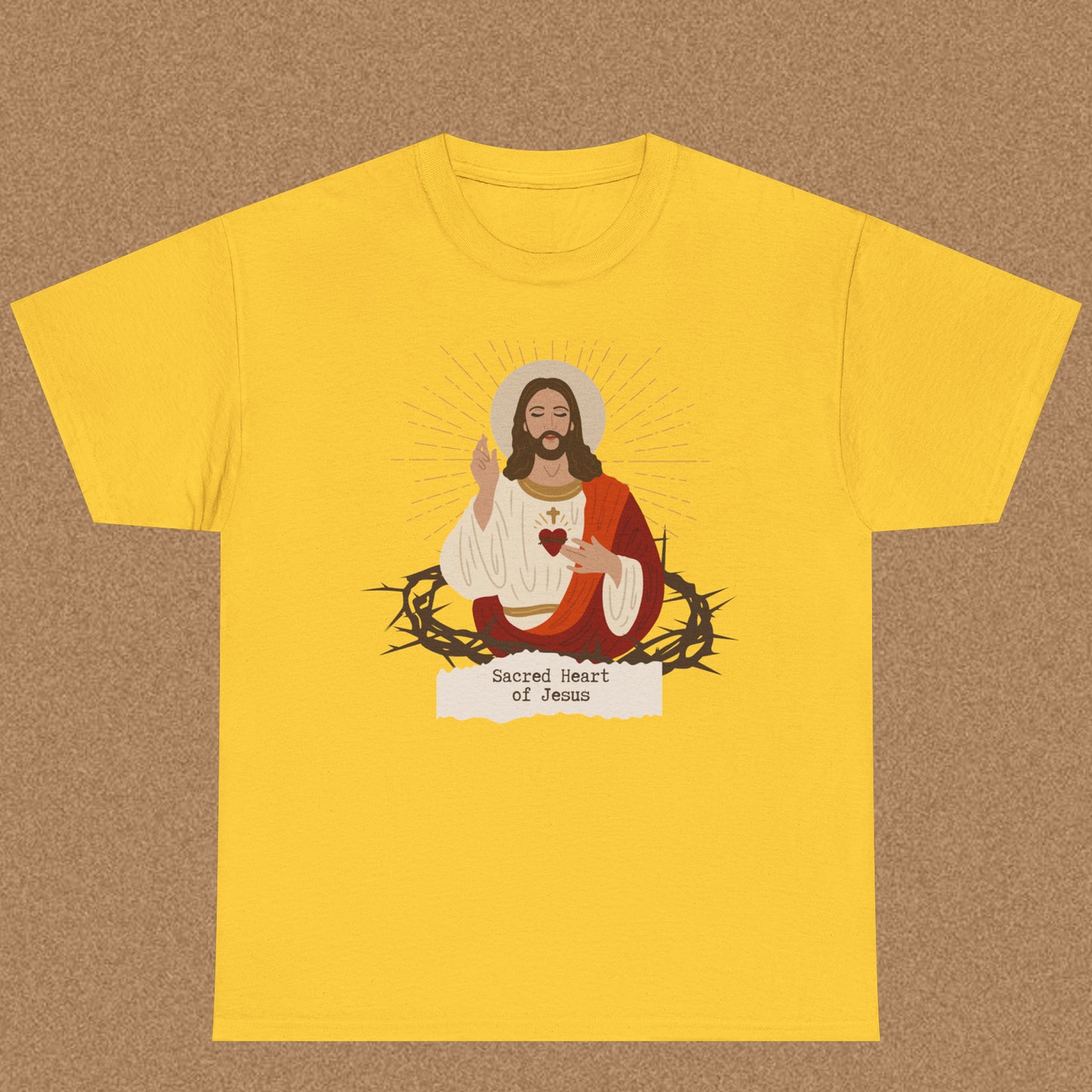 Sacred Heart of Jesus - Christian Graphic Tee | Philippians 2:10