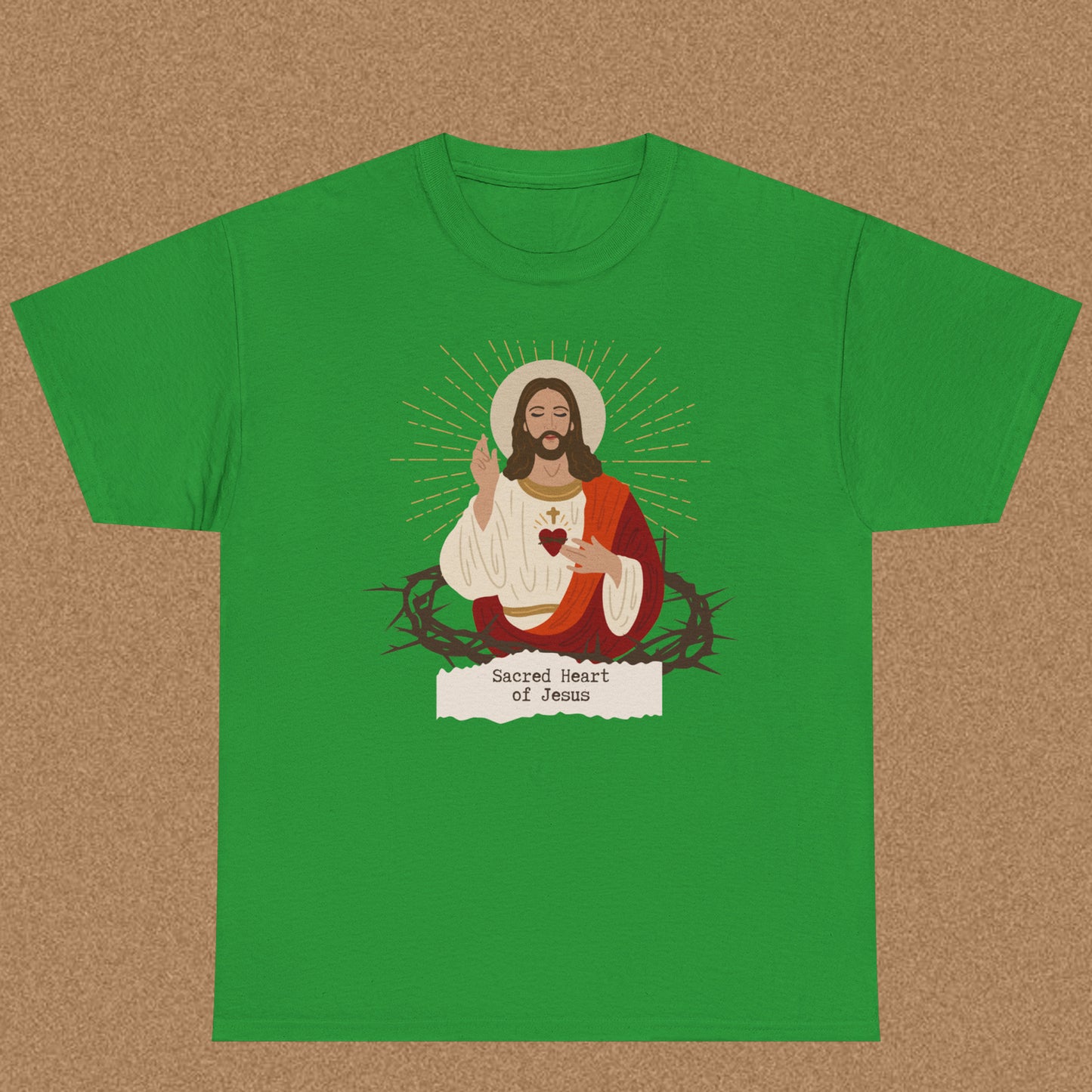 Sacred Heart of Jesus - Christian Graphic Tee | Philippians 2:10
