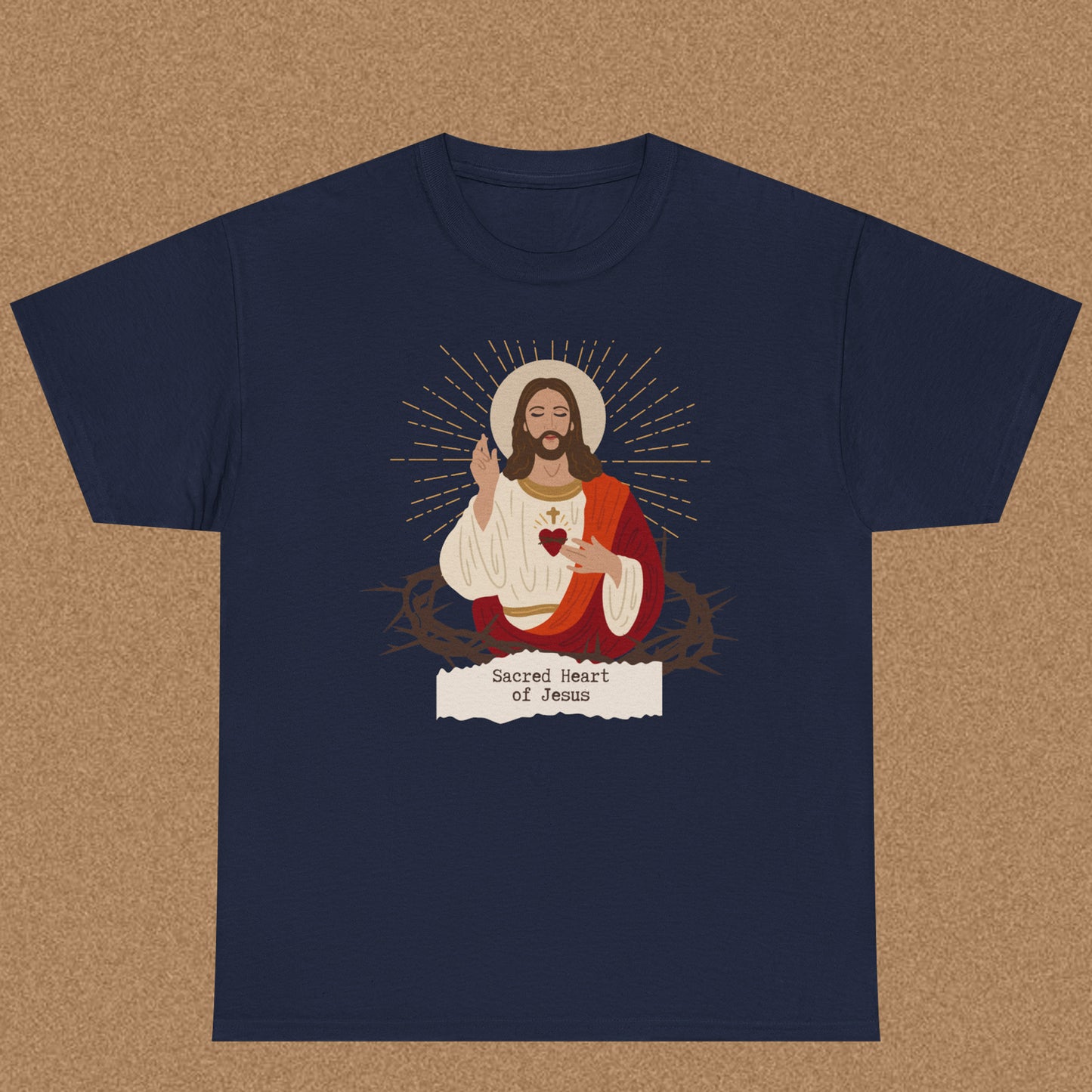 Sacred Heart of Jesus - Christian Graphic Tee | Philippians 2:10