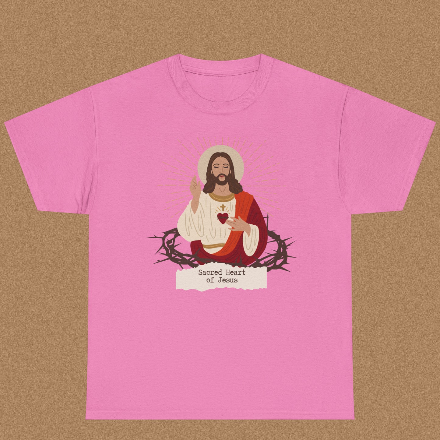 Sacred Heart of Jesus - Christian Graphic Tee | Philippians 2:10
