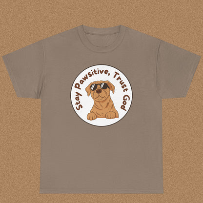 Stay pawsitive trust God T-shirt