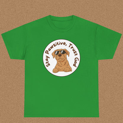 Stay pawsitive trust God T-shirt