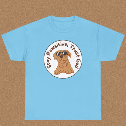Stay pawsitive trust God T-shirt