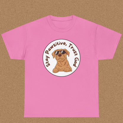 Stay pawsitive trust God T-shirt
