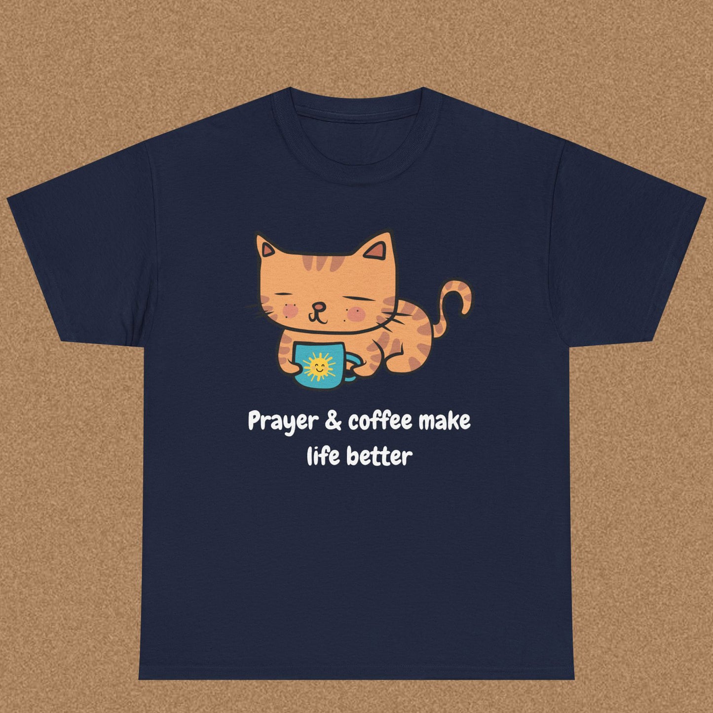 Prayer and Coffee Makes Life Better - Christian Graphic Tee | 1 Thessalonians 5:17