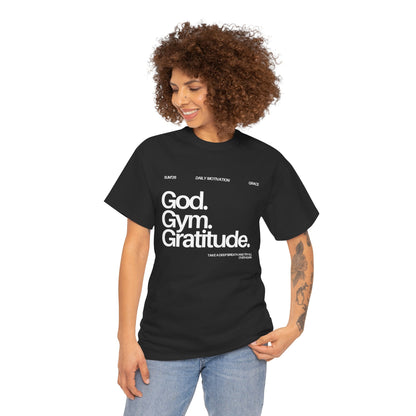 God gym gratitude T-shirt