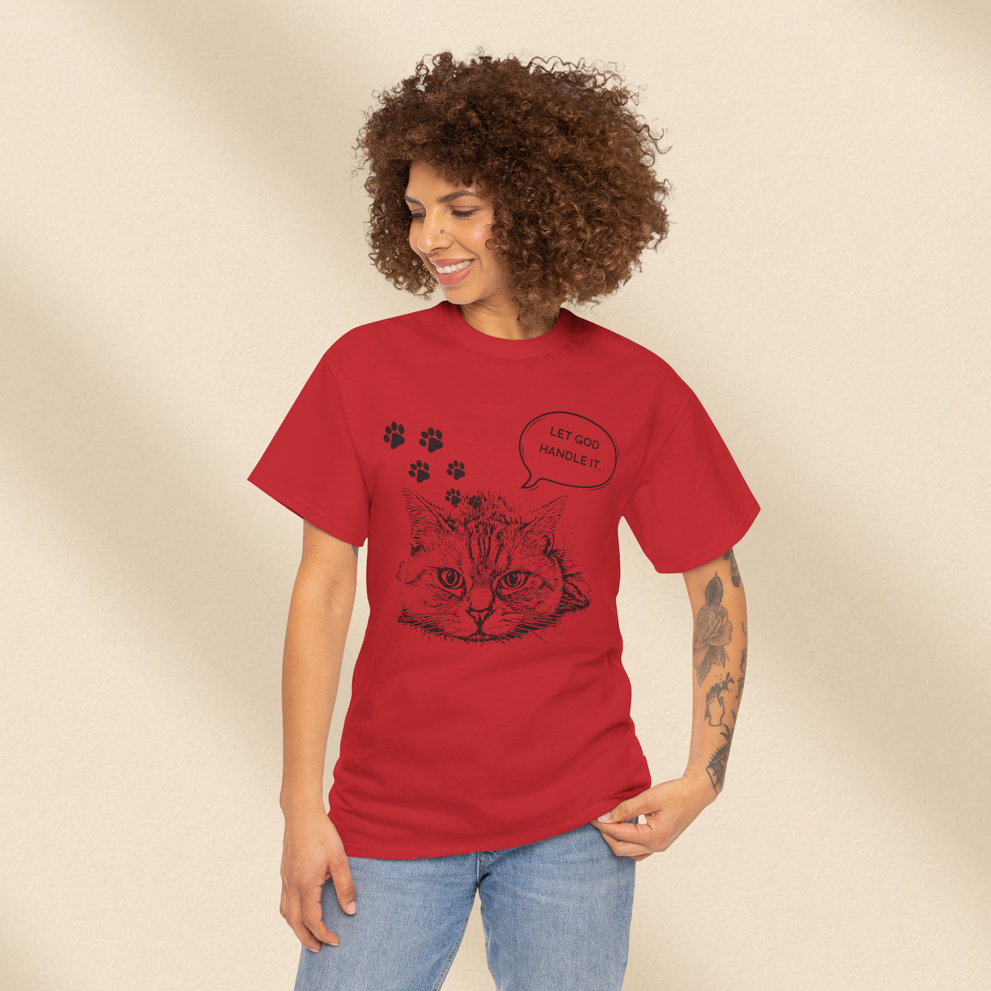 Let God handle it  - Christian Graphic Tee