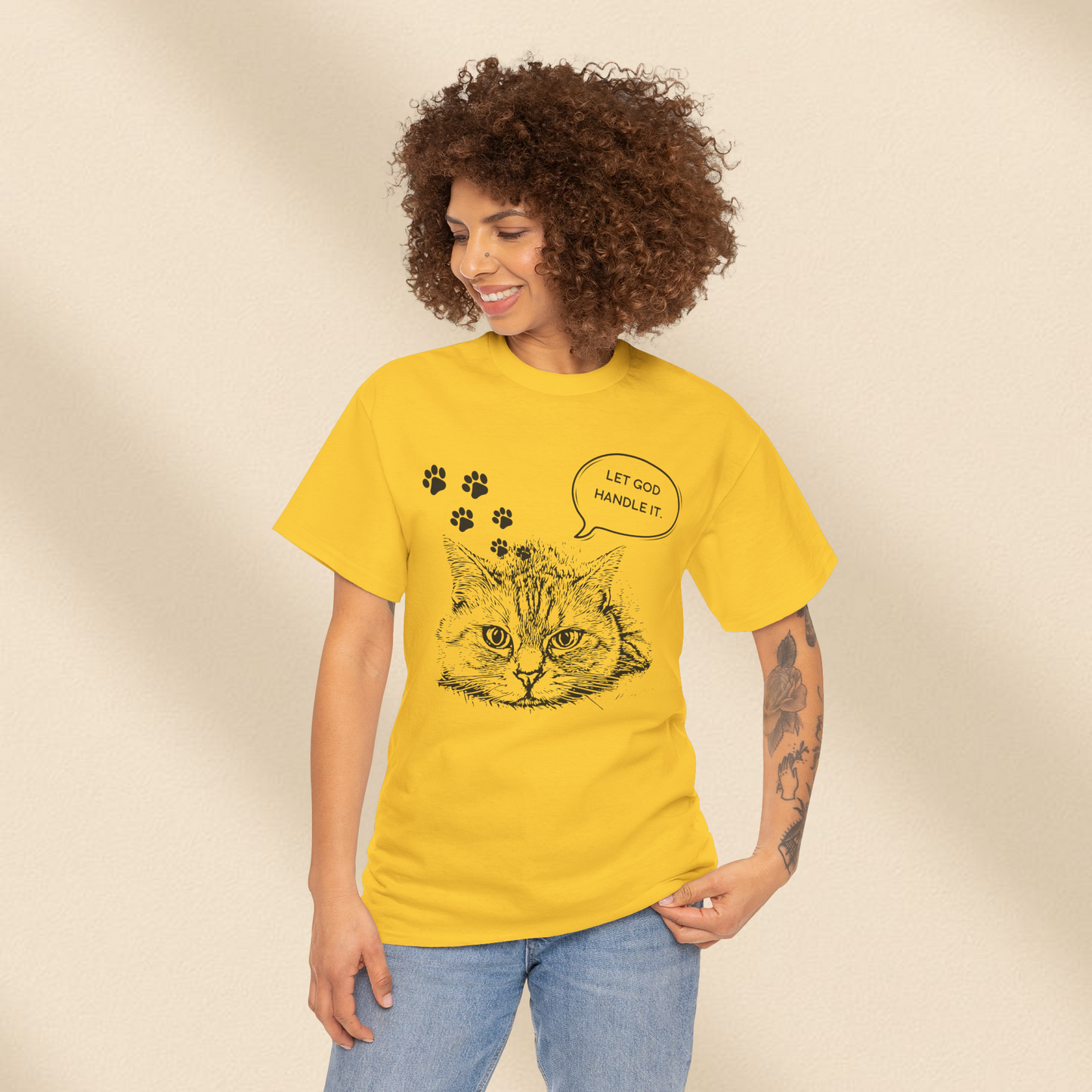 Let God handle it  - Christian Graphic Tee