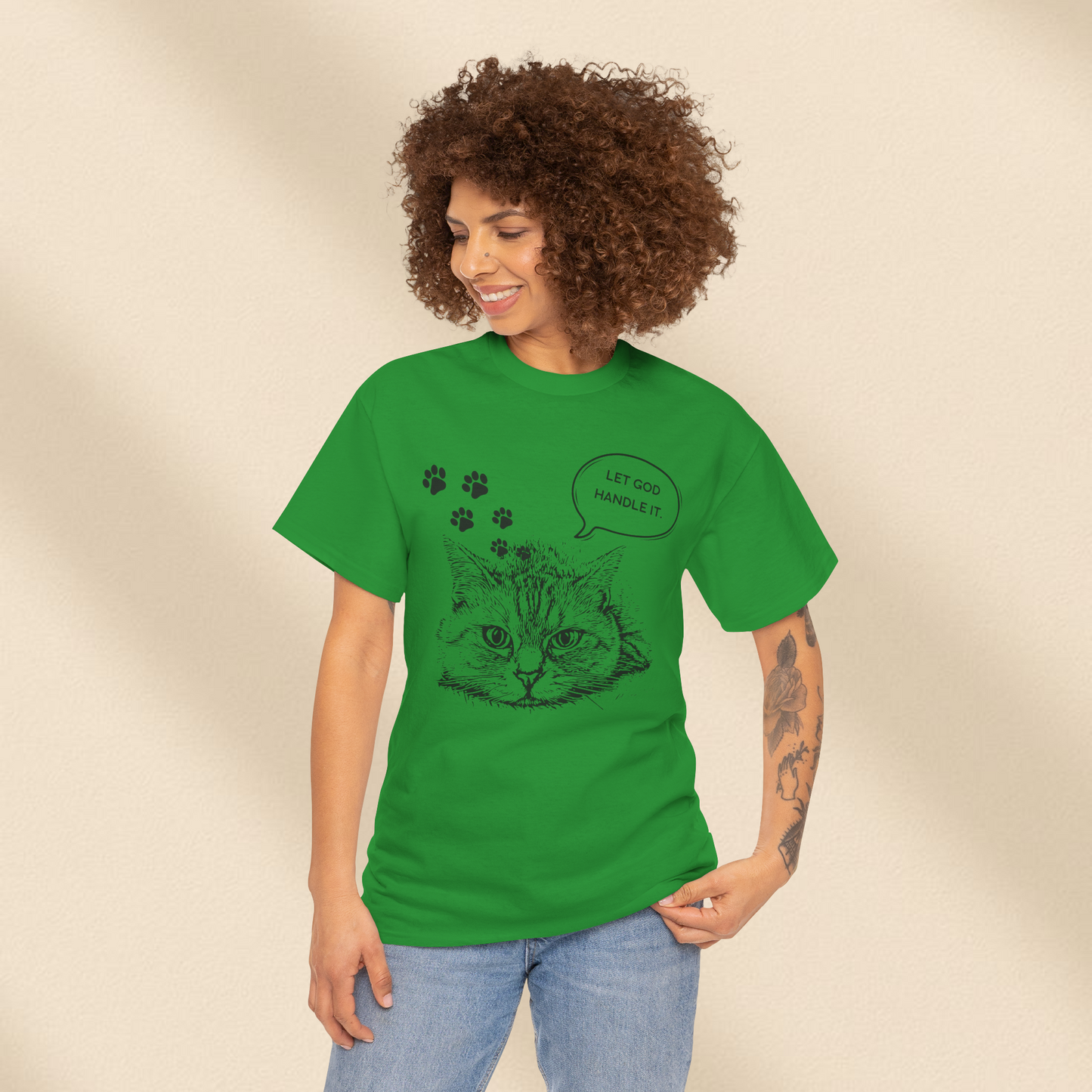 Let God handle it  - Christian Graphic Tee