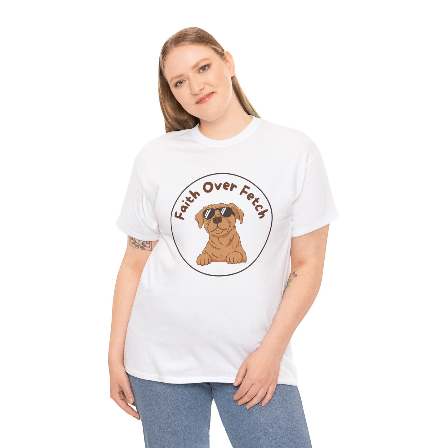 Faith over fetch T-shirt