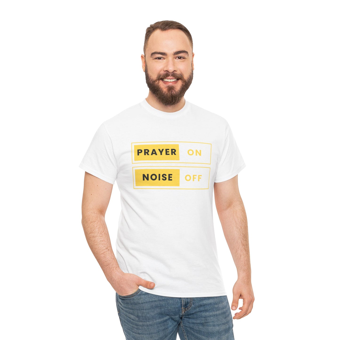 Prayer on Noise off T-shirt