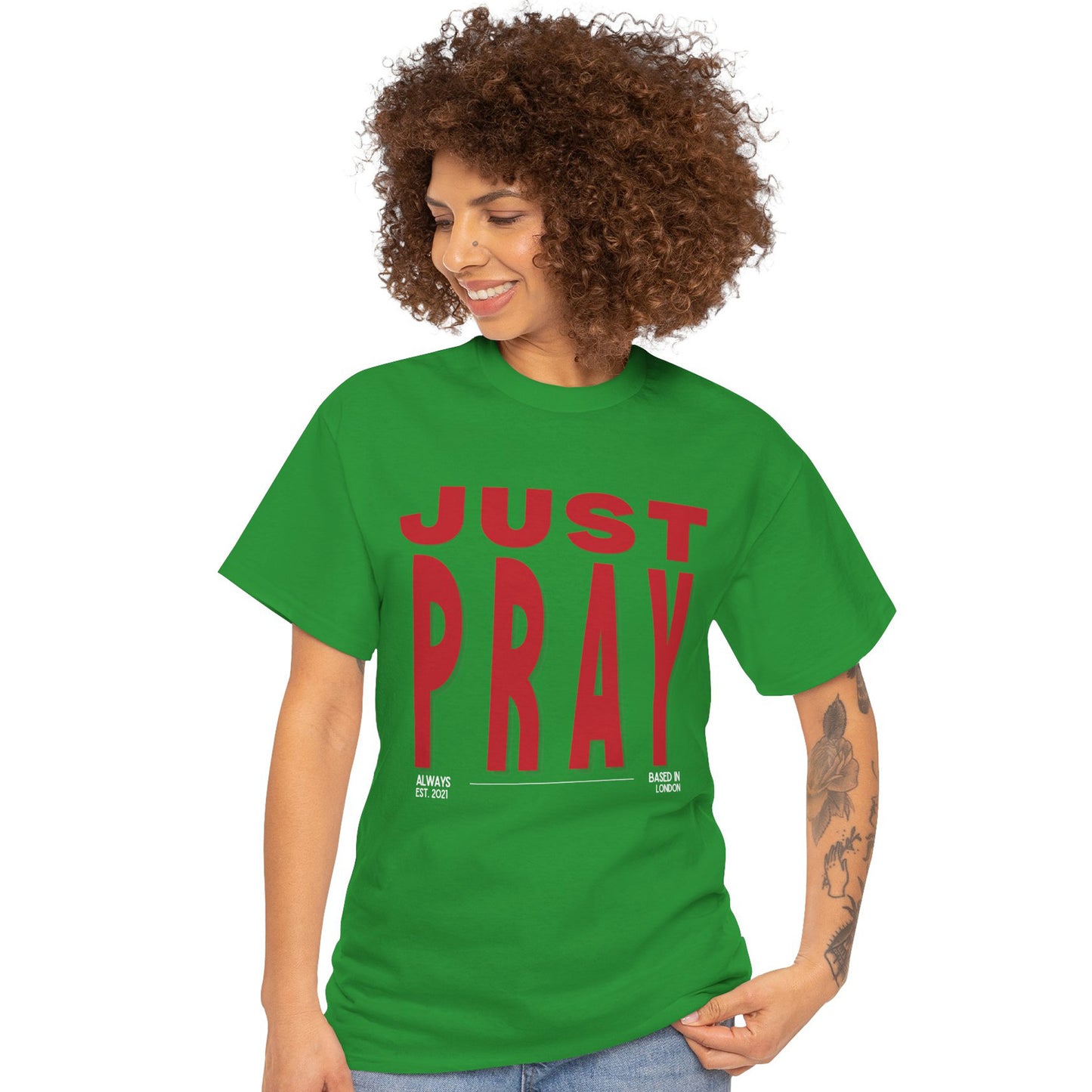 Just Pray - Christian Graphic Tee | 1 Thessalonians 5:17