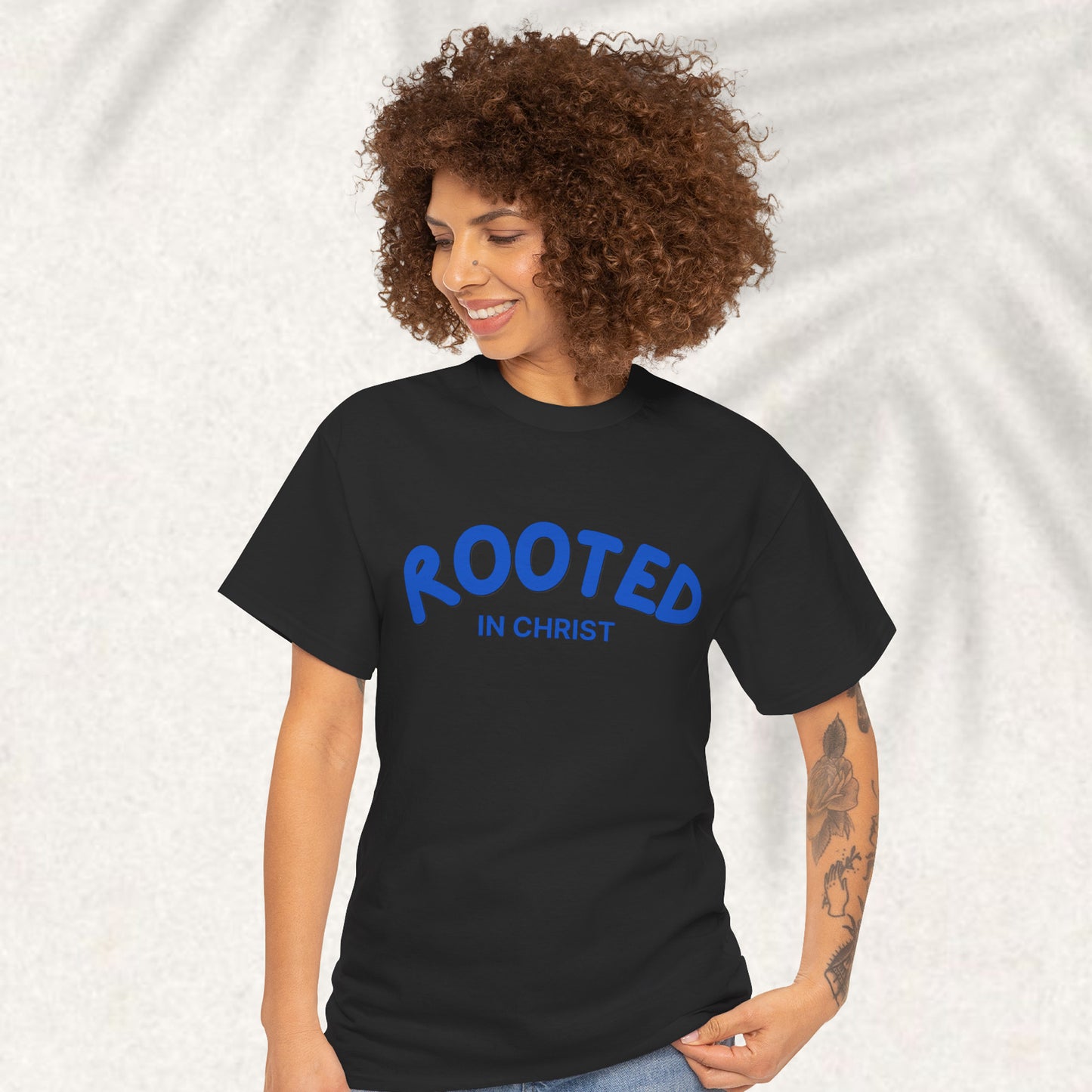 Rooted in Christ - Faith Statement Tee | Colossians 2:7