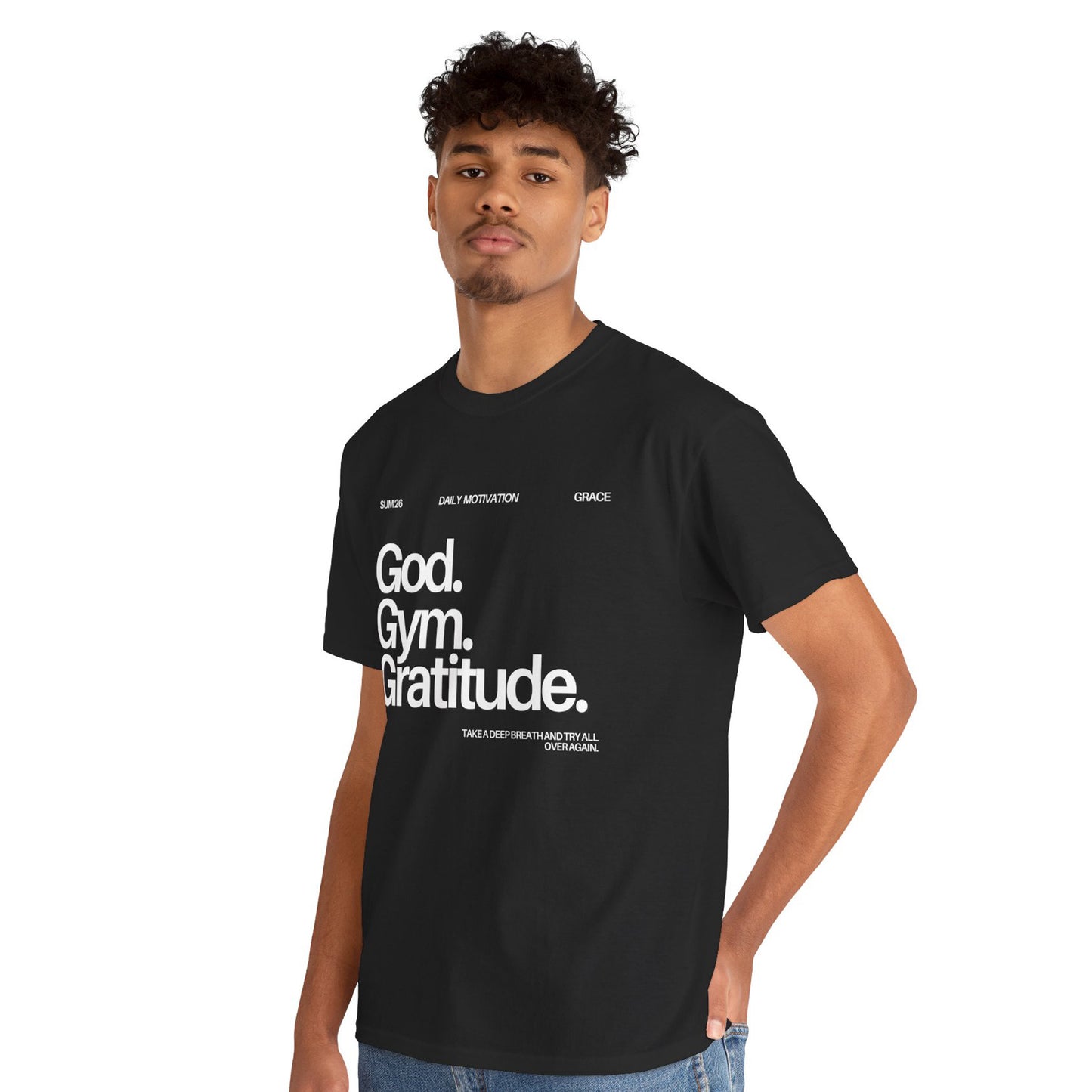 God Gym Gratitude - Christian Graphic Tee