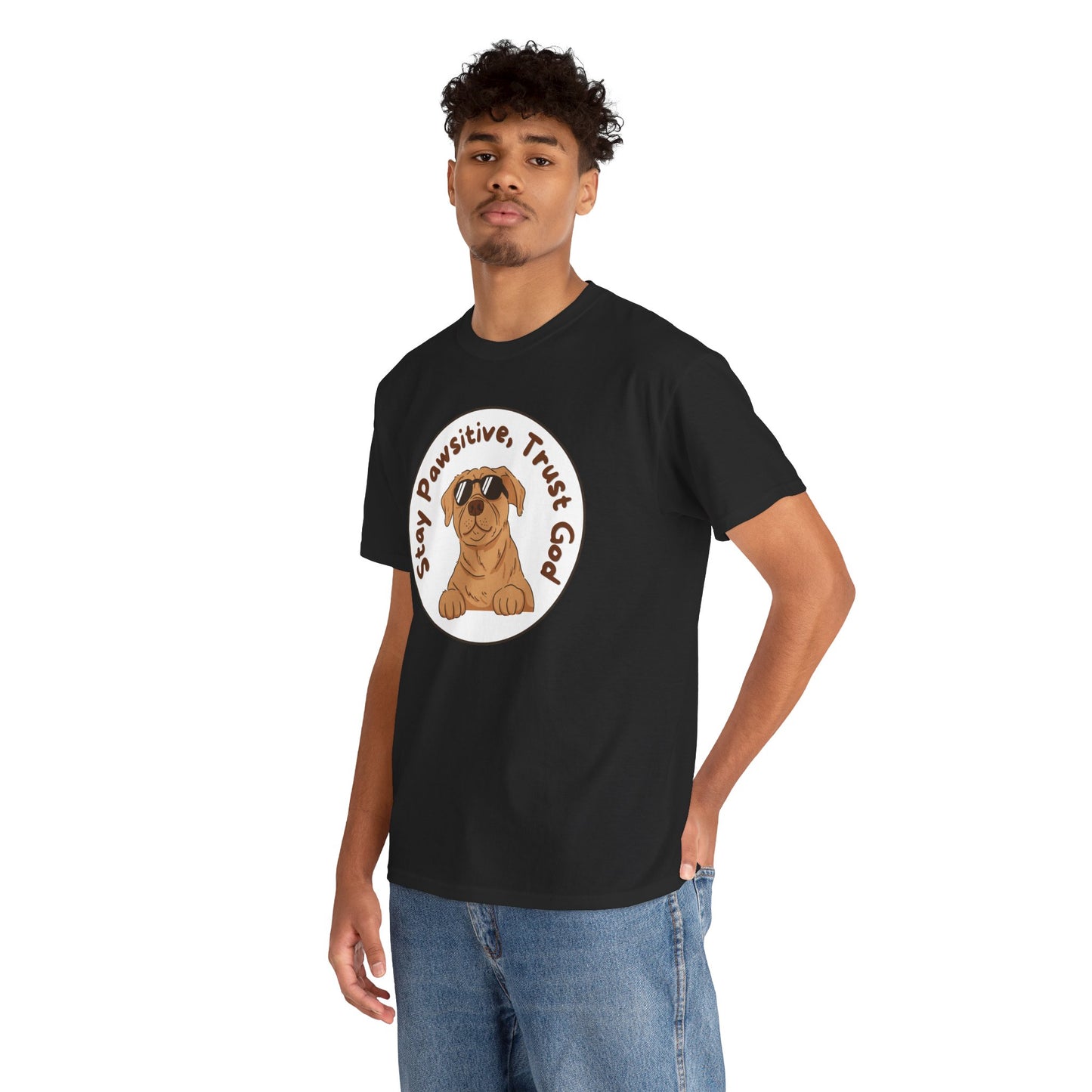 Stay pawsitive trust God T-shirt